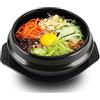 Honfitat Coreano Dolsot - Ciotola Di Grandi Dimensioni In Terracotta, In Pietra Bibimbap Cottura + Trivet Set Ciotola Di Riso, 16