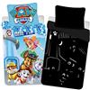 BrandMac Paw Patrol Brillante al Buio Copripiumino Singolo 140x200 + Federa 65x65
