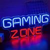 SIGNSHIP al neon della zona di gioco, luce LED rossa e blu per la zona di gioco, segno al neon per la camera da letto regalo