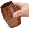 HERCHR Boccale da Birra in Legno 200ml/6.76Oz Tazza di Birra in Legno,Bicchiere in Legno,Bicchieri da Birra Fatto a Mano in Legno,Tazze Decorative,Caffe Boccale di Giuggiolo per Whisky Bar da Casa
