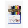 DMC - Assortimento Mouliné 4 mt - Colori Gli indispensabili, 100% cotone - 24 matassine di 4 metri | Colori assortiti, filato da ricamo, ideale per punto croce, attività creative