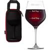 diVinto Bicchiere da vino Gigante Who Cares in Extreme Case, Good Day Bad Day, Grande 860ml, Regalo per Fidanzata Amanti del vino