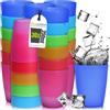 idea-station Neo Bicchieri Plastica rigida lavabili 30 x 250 ml - colorati