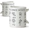Mugffins Tazza divertente e originale per gli amanti della matematica - The maths dance - Taza de cerámica 350 ml - Gift for mathematicians