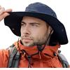 Comhats Grande cappello da sole da uomo XL - XXL, con tesa larga UV Safari Bonnie Cappelli per l'estate all'aperto Escursionismo Pesca, Passeggiata, Verde, Large/X-Large