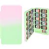 DLseego Custodia per carte da gioco per Switch/Switch OLED/Switch Lite, supporto per carte da gioco con 24 slot per schede da gioco e 48 slot per schede Micro SD, sfumato rosa verde