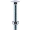 TIMco, 10130CBB, Bullone BZP con dado esagonale - Argento