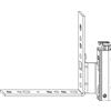 MACO Nastro per cuscinetti pieghevoli con ÜV destro, per finestre in legno, 4/15 - 9 mm, portata 130 kg, acciaio zincato argento