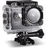 Eboxer Action Camera, 7 colori Full HD da 2.0 pollici Action Camera 1080P DV Sports Camera Action Cam Underwater 30m / 98ft Fotocamera impermeabile e accessori di montaggio Kit per Diving/ Bicicletta / Nuoto(nero)