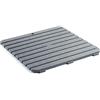 Inbagno Pedana Tappeto Doccia Antiscivolo 55x55 Quadrata in plastica Effetto Legno (Grigio)
