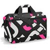 reisenthel allrounder L pocket - Borsa da Medico Multifunzione, per Viaggio, Lavoro e Tempo Libero, Multitasche con Tracolla e Passante per Trolley, Tessuto Idrorepellente, 32 L, Nero, Couleur:signature bold pink