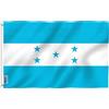 Anley Bandiera ANLEY Fly Breeze 3x5 piedi Honduras - Resistente ai colori e allo sbiadimento UV - Intestazione in tela - Bandiere nazionali honduregne in poliestere con occhielli in ottone