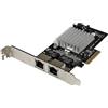 StarTech.com Scheda adattatore server di rete Gigabit Ethernet PCI Express (PCIe x4) a due porte, Intel i350 NIC