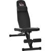 HOMCOM Panca Pesi Multifunzione per Palestra, Pieghevole e Regolabile 145x55x41-114cm - Nero|Aosom
