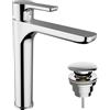 Teorema Miscelatore per Lavabo Teorema GOODLIFE Taglia Super con piletta Cromato 8637011-001