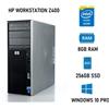 HP PC DESKTOP FISSO HP WORKSTATION Z400 INTEL XEON W3565 8GB RAM 256GB SSD NVIDIA