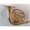 Modellino di Corno Francese in Metallo 9 Cm Supporto Regalo Musicale