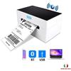 STAMPANTE WIRELESS TERMICA PORTATILE 104 MM 203 DPI USB LAN BLUETOOTH UFFICIO