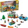 LEGO Creator 31108 Vacanze in Roulotte con Auto d'Epoca, Camper e Faro 3in1