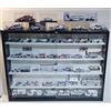 VARIE COLLEZIONE MARTINI RACING - 45 MODELLINI LANCIA RALLY/PORSCHE/F1/FURGONI+VETRINA