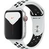 Apple Watch Series 5 Nike (2019) | 44 mm | GPS + Cellular | argento | Pure Platinum