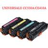 Toner rigenerato universale per HP CC530A 304A CE410X 305A CF380X nero 3500pag.