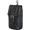 STILORD 'Harper' Marsupio Porta Cellulare Cintura in Pelle Vintage Piccolo Borsello da Cintura Porta Telefono per Uomo Donna ideala per Running Viaggio in Cuoio Vera, Colore:nero