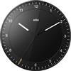 Braun Orologio da Parete Grande Analogico Classico Movimento Continuo Silenzioso, Facile da leggere, Diametro di 30 cm, Colore Nero, modello BC17B.