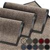GadHome Tappeto porta grigio beige 40 x 60 cm | tappetino per porta esterno | impermeabile | lavabile | tappeto robusto antiscivolo | trattiene la polvere | zerbino corridoio ingresso cucina camera