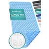 Engelbach® Tappeto vasca antiscivolo 88x40cm - Con 2 ganci per asciugatura rapida - Senza BPA, antimuffa, antibatterico e lavabile in lavatrice