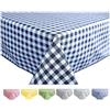 Home Direct Tovaglia in Tela Cerata plastificata Rettangolare 140 x 180cm a Quadri Quadretti Blu