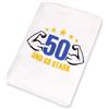 Tabibito Abc Casa 50° asciugamano regalo di compleanno con muscoli ricamati per uomini - un regalo utile per 50 anni - una meravigliosa idea regalo per il 50°