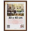 3-B BARI RUSTICO Cornice per foto - marrone scuro/oro - 30x40 cm cornice in legno esotico con vetro acrilico