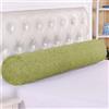 DG Catiee Cuscino rotondo per cuscino cilindrico, cuscino per testiera supporto collo morbido e confortevole cuscino lombare per divano divano letto chiuso (15 x 80 cm, verde)