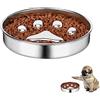 momgyaamz Ciotola Anti Ingozzamento Alimentazione Lenta - Mangiatoia Acciaio Inox Ecologica Durevole Sicurezza per Cani di Taglia Media e Grande La Perdita Peso, Previene Digestione, Mangiare Dieta