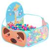 YINUODAY Box per Palline per Bambini Piccoli Tenda per Piscina con Pallina per Bambini con Canestro da Basket Box per Bambini Pieghevole per Esterni Al Coperto