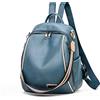 FANDARE Zaino Donna Borsa Tracolla Impermeabile Borse a Mano Zaini Casual Zainetto Ragazze Cartelle Scuola Adolescente 3 in 1 Zainetti per Viaggio Lavoro Sport Borsa a Zaino Daypacks Durevole PU Blu