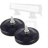 PICAA 2X Staffe di Montaggio con Base Magnetica per Barra Luminosa a LED per luce di Lavoro a LED, Parabrezza Staffa di Montaggio Supporto a Ventosa Supporto da tetto per Fuoristrada (Staffa-D)