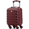Flight Knight Lightweight 4 Wheel ABS Hard Case Suitcases Cabin Carry On Hand Luggage Approved For Over 100 Airlines Including British Airways, easyJet & Maximum Size For Ryanair 40x20x25cm
