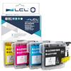 LCL Cartucce d'inchiostro Compatibile LC-980 LC980 LC980BK LC-980BK LC980C LC980M LC980Y Sostituzione per Brother DCP-J140W 145C 165C 185C 195C 197 197C DCP373CW 365CN 375CW 385C 390CN DCP-383C (KCMY)