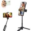 Fotopro Mini treppiede da tavolo, Telefono treppiede desktop con rotazione a 360 °, supporto per supporto fotocamera portatile per iPhone 15/14 Webcam