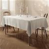 Home Direct Tovaglia da tavola, in Poliestere, Rettangolare 150x300cm (Crema)