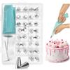 Robin Goods® Set da 36 pezzi per decorare torte - Sacche da pasticcere con punte per decorare - Sacche da pasticcere e punte riutilizzabili - Strumento per decorare (Set - 38 pezzi)
