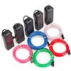 cuzile 5 * 3m Flessibile EL Wire Neon LED Elettroluminescente Luce + Controllo della Batteria, per Party Halloween Bar Club, Casa Cucina Giardino Camera Decorazione, Caffè Ristorante (5 colori)