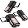 MOGOOD Adattatore USB C a 90 gradi da C maschio a C femmina Estensore USB C ad angolo retto Adattatore USB C ad angolo retto da USB C ad adattatore USBC per Steam Deck Switch NotebookTablet e Telefono