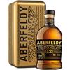 Aberfeldy 12 Anni Highland Scotch Single Malt Whisky in confezione regalo, invecchiato in botti di rovere, note di miele, frutta, spezie, vaniglia e sentori affumicati, Vol. 40%, 70 cl / 700 ml