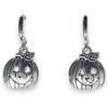 ASTER ALHELÍ - Orecchini da donna per Halloween a forma di zucca placcati in platino - Orecchini a cerchio da donna con pendente a forma di zucca - Regalo originale
