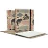 Unipapel Carpebook - Raccoglitore ad anelli ecologico formato A4, con ricarica di 100 fogli riciclati da 90 g, a quadretti 5 x 5, bande colorate, motivo: balene Uninature, 100% riciclato FSC, 100%