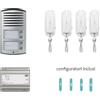 BTicino kit Bticino 4 Famiglie 2 fili SPRINT cornette 344232 completo quadrifamiliare