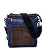 Avirex Borsello Uomo a Tracolla in Eco pelle, Borsa a tracolla Uomo impermeabile con Tasche a Zip in stile moderno, Collezione Lexington LXG05 (Blue)